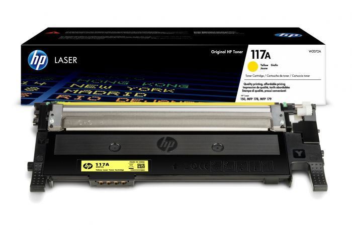 117A YELLOW TONER COMPAT W2072A 1000 PAGE YIELD, K18910F6
