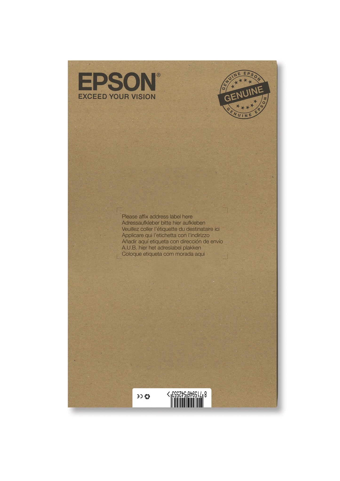 Epson Hummingbird Multipack 6-colours T0807 Claria Photographic Ink EasyMail Pack