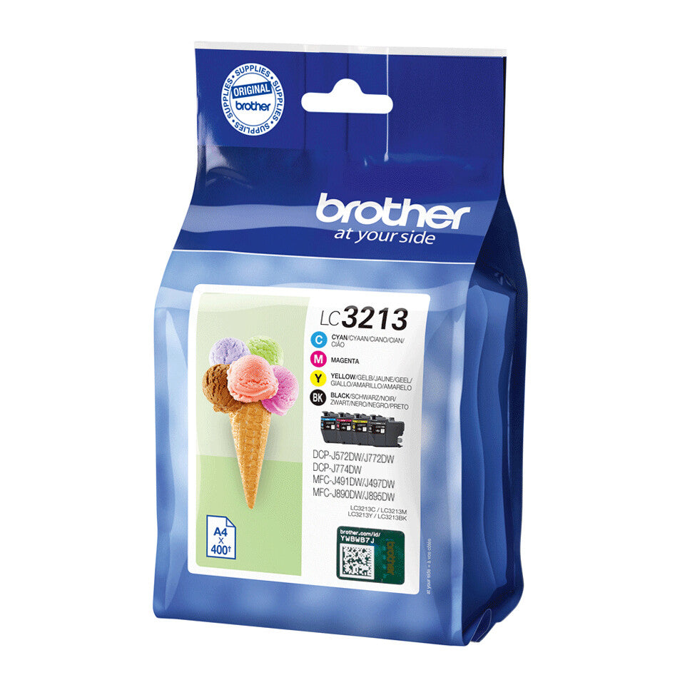 Brother LC3213VAL ink cartridge 4 pc(s) Original High (XL) Yield Black, Cyan, Magenta, Yellow