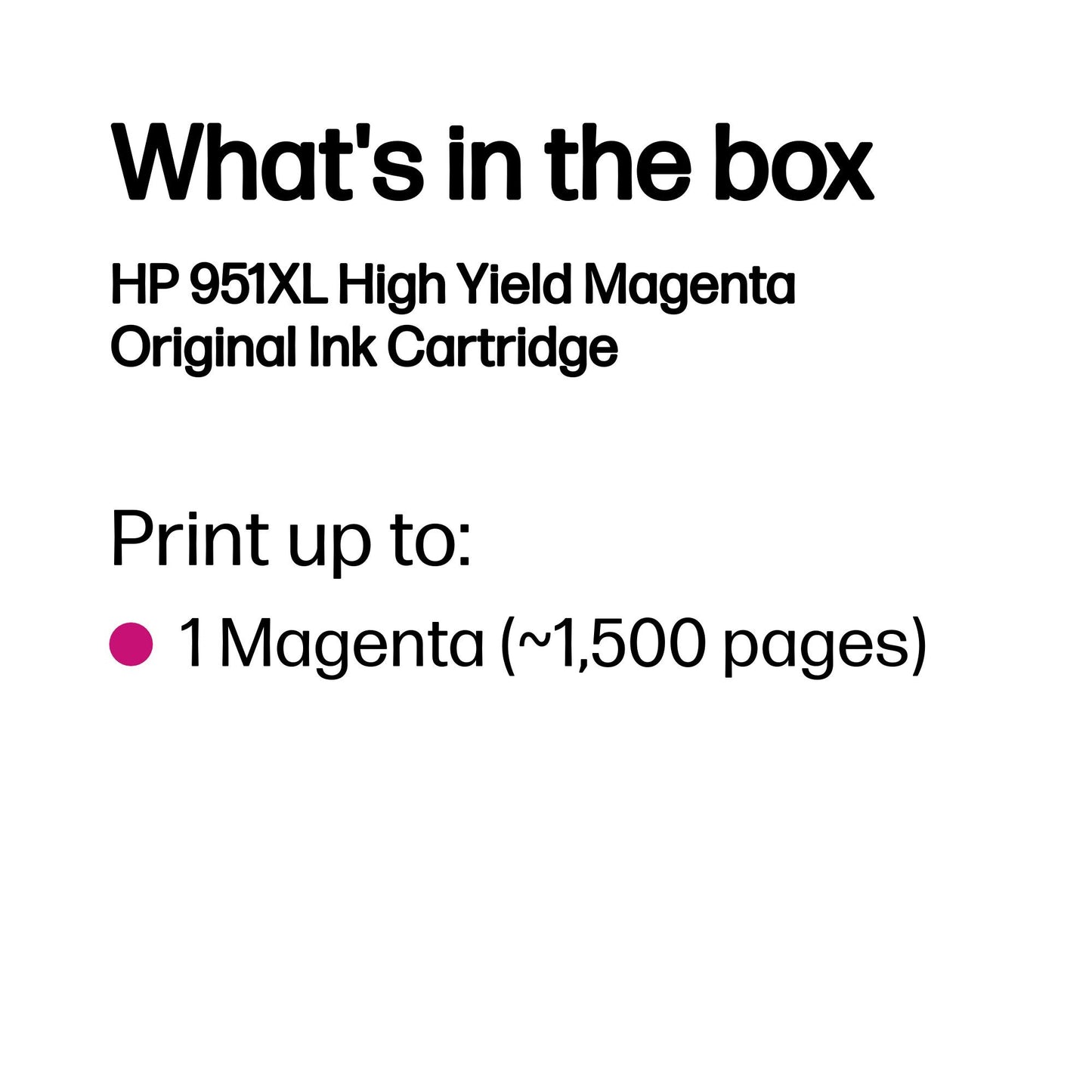HP 951XL High Yield Magenta Original Ink Cartridge