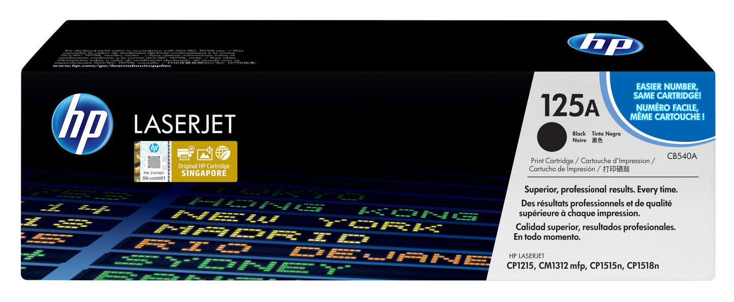 HP 125A Black Original LaserJet Toner Cartridge