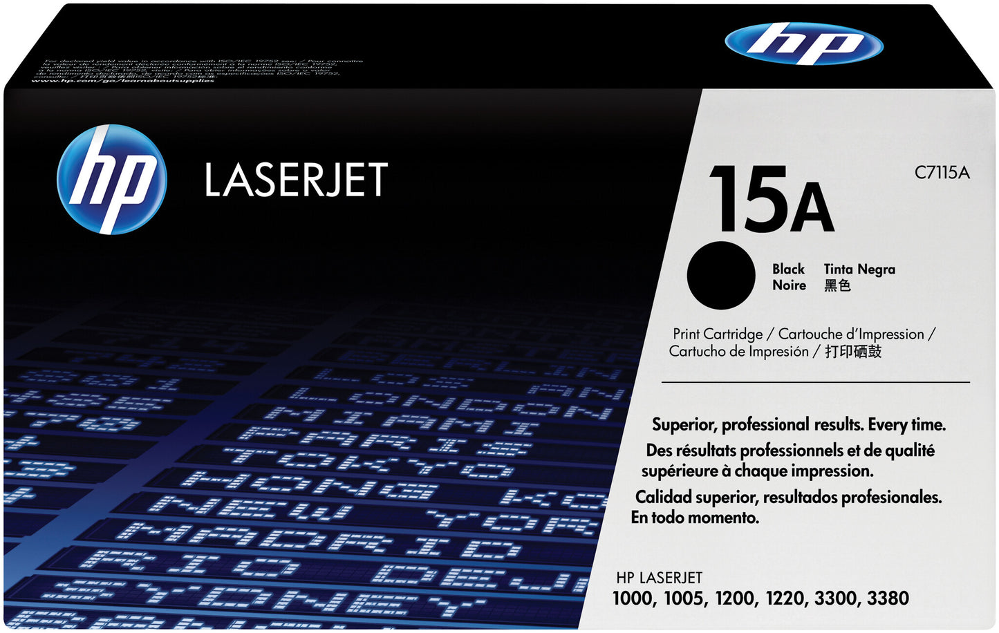 HP 15A Black Original LaserJet Toner Cartridge