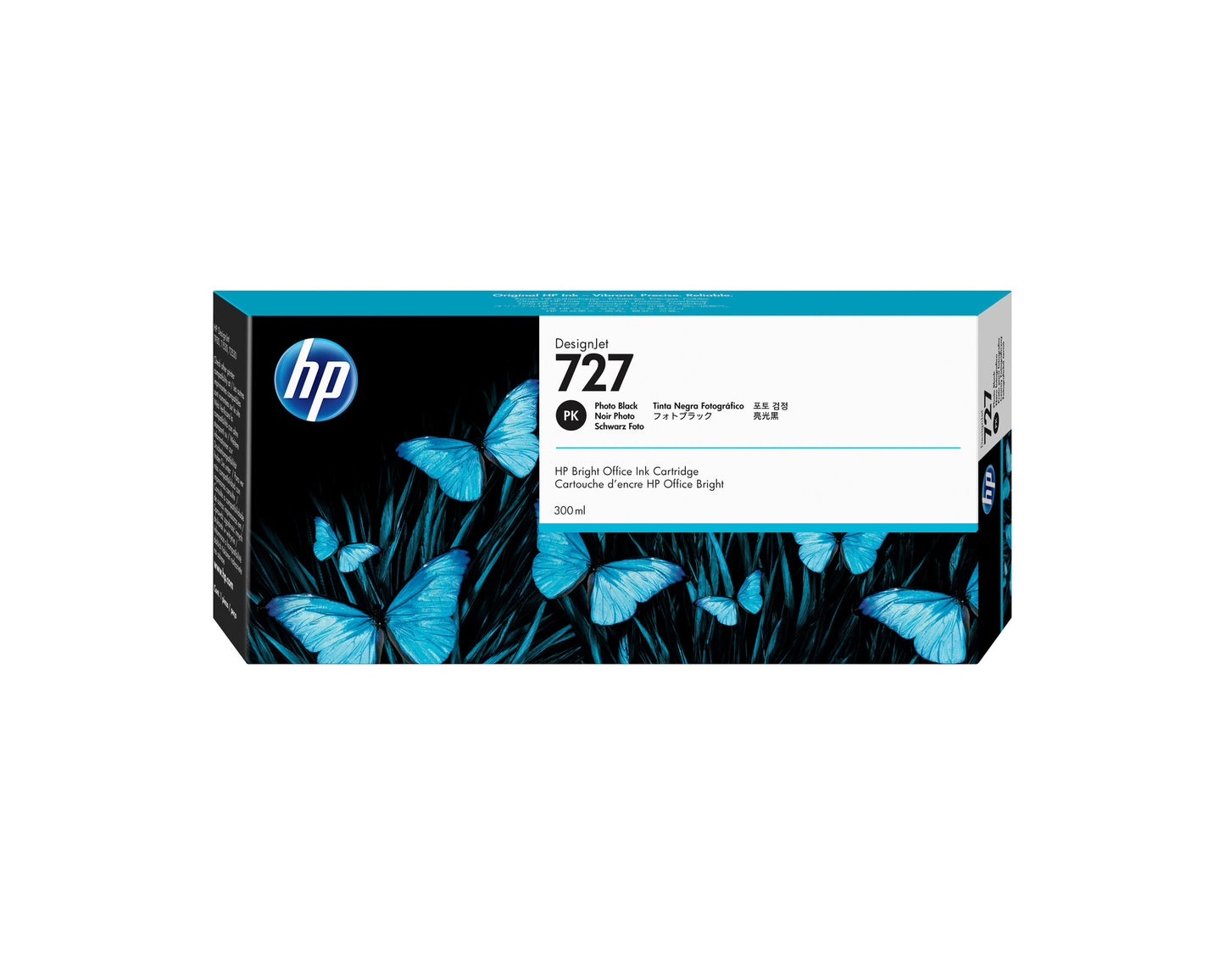 HP 727 300-ml Photo Black DesignJet Ink Cartridge