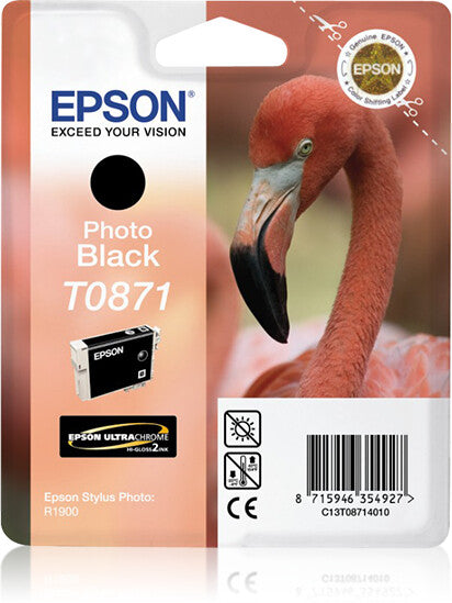 Epson Flamingo Singlepack Photo Black T0871 Ultra Gloss High-Gloss 2