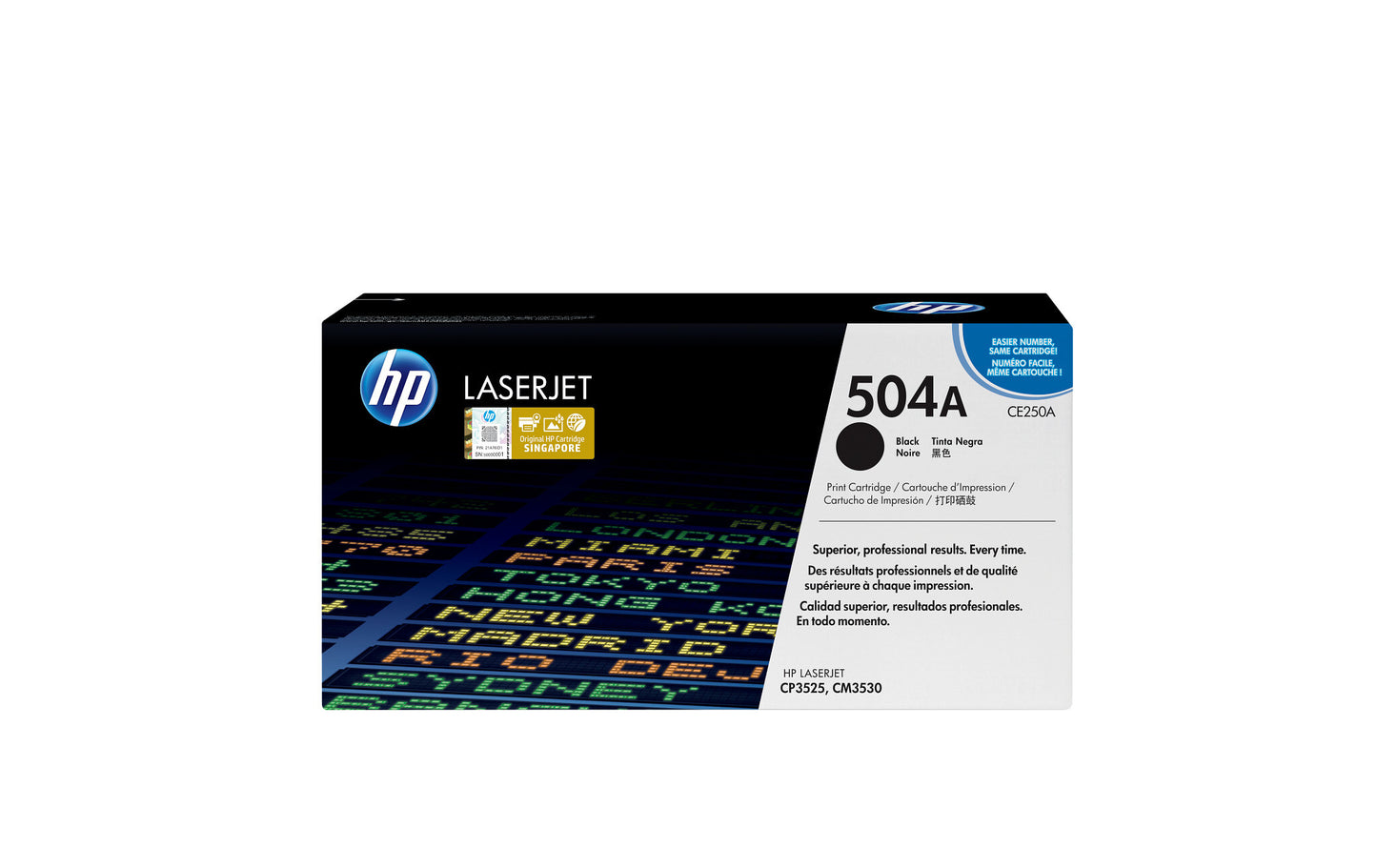 HP 504A Black Original LaserJet Toner Cartridge