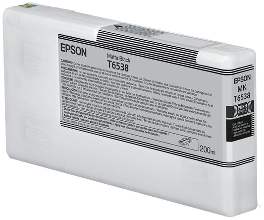 Epson T6538 Matte Black Ink Cartridge (200ml)