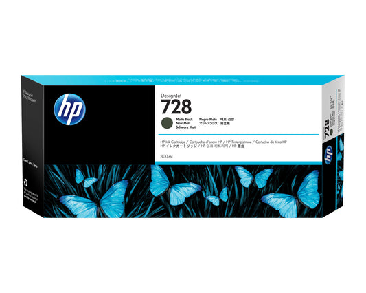 HP 728 300-ml Matte Black DesignJet Ink Cartridge