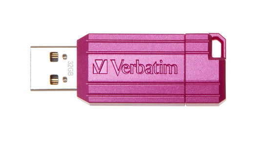 Verbatim PinStripe - USB Drive 32 GB - Hot Pink