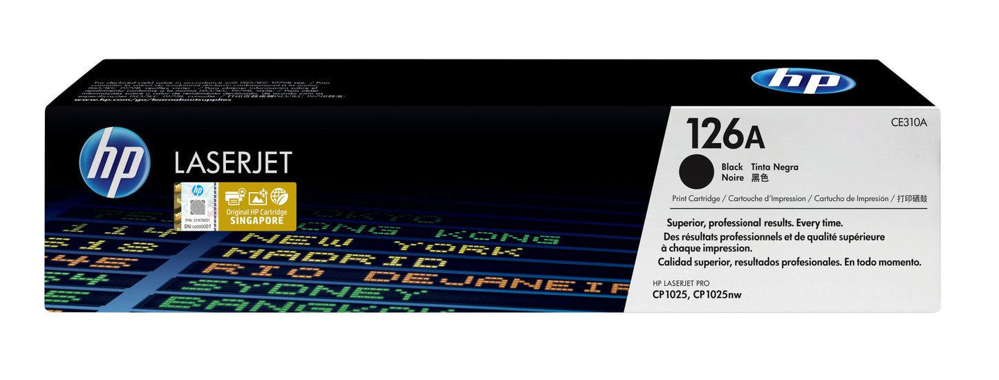 HP 126A Black Original LaserJet Toner Cartridge