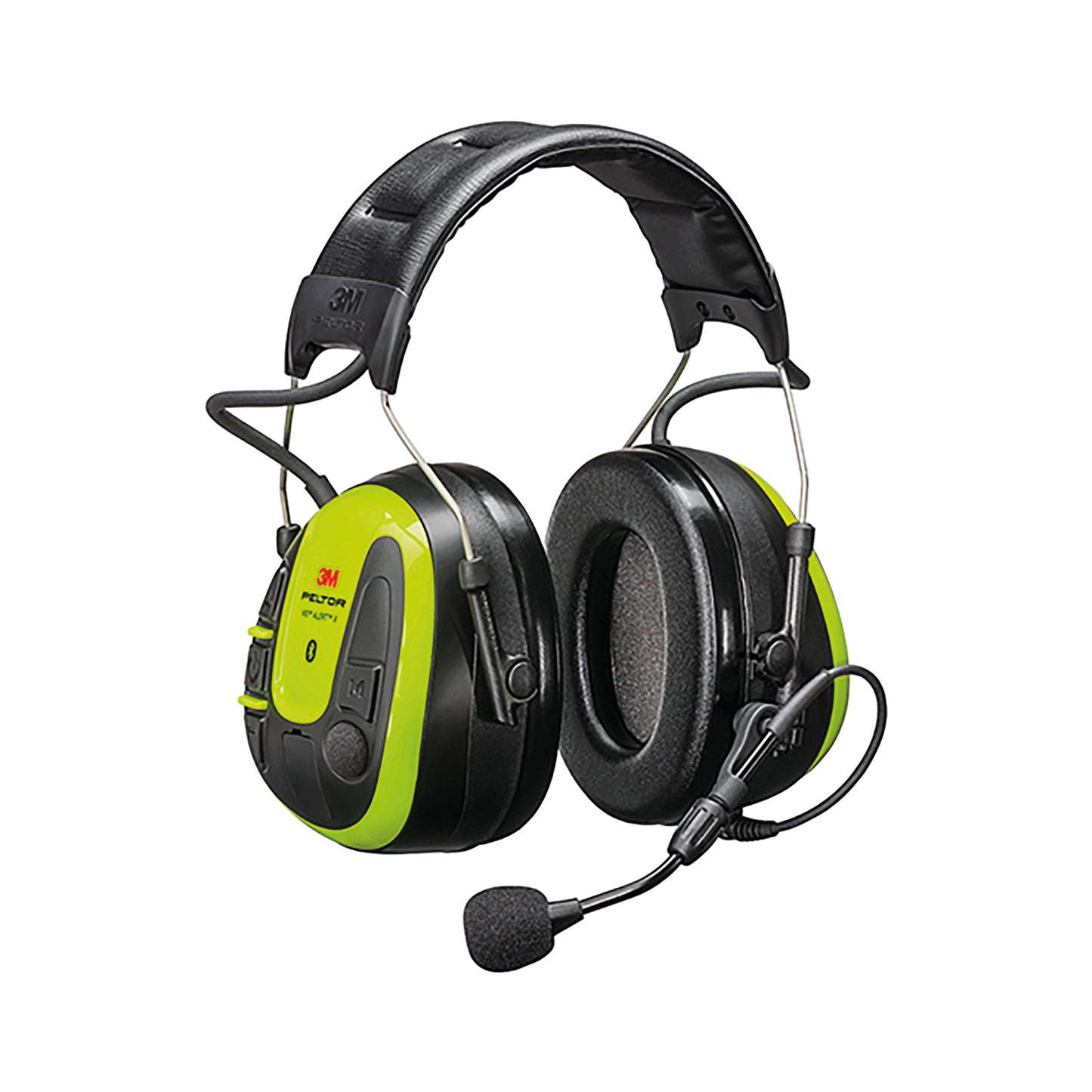 3M WS ALERT X Wireless Speak & Listen Electronic Ear Defenders with Headband, Black/Yellow, Noise Cancelling Microphone