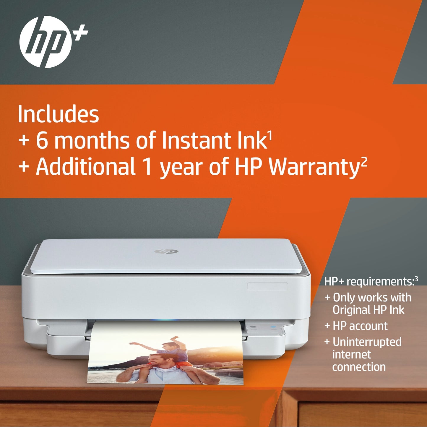 HP ENVY 6020e Wireless All-in-One Color Printer, Instant Ink; Copier, Scanner