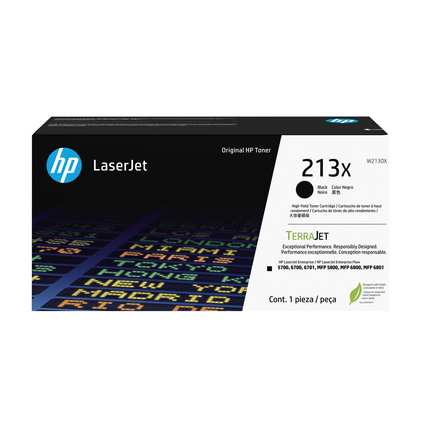 HP 213X High Yield Black Original LaserJet Toner Cartridge