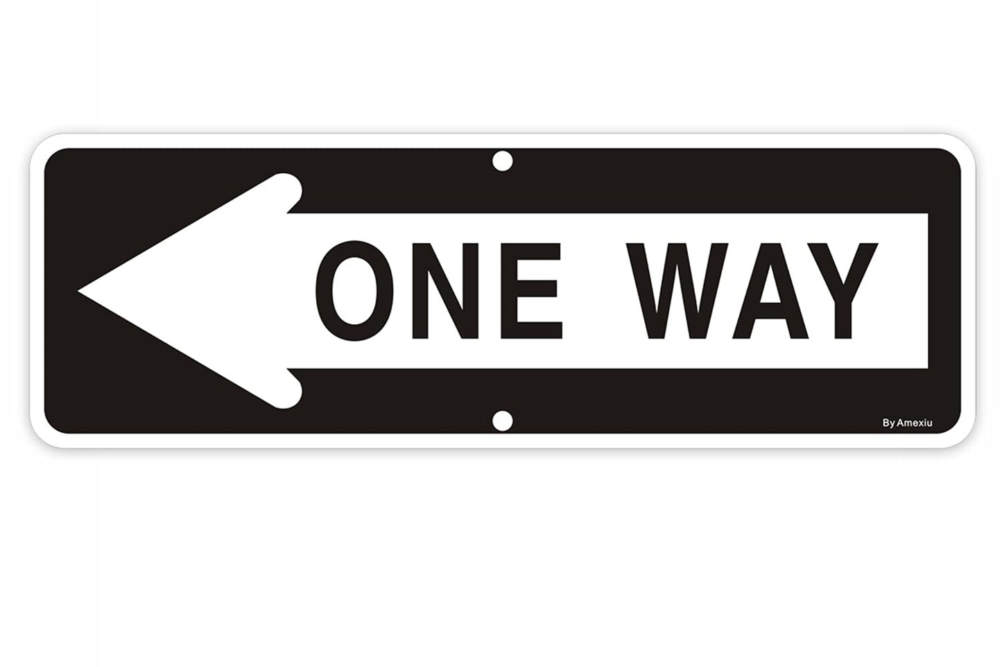 ONE WAY ARROW LEFT ROAD SIGN 3MM FOAMED, W600mm x H400mm