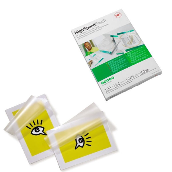 GBC Lamination Pouch A4 High Speed 75 Micron