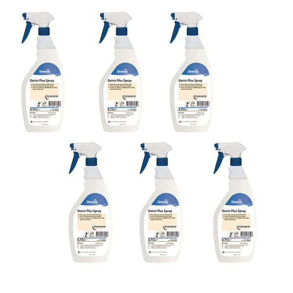 Oxivir Plus Disinfectant Spray 0.75 Litres (Pack of 6) 100829234