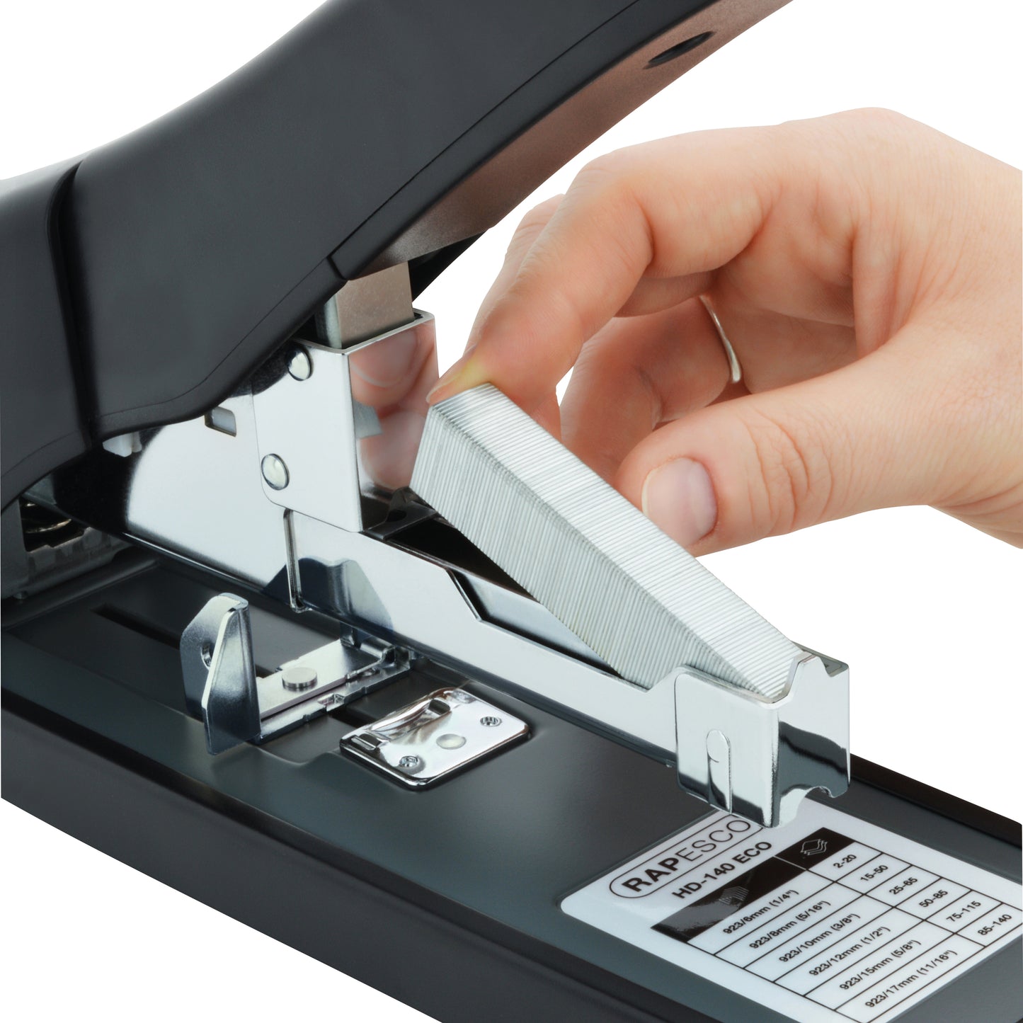 Rapesco ECO HD-140 Heavy Duty Stapler Black 1550