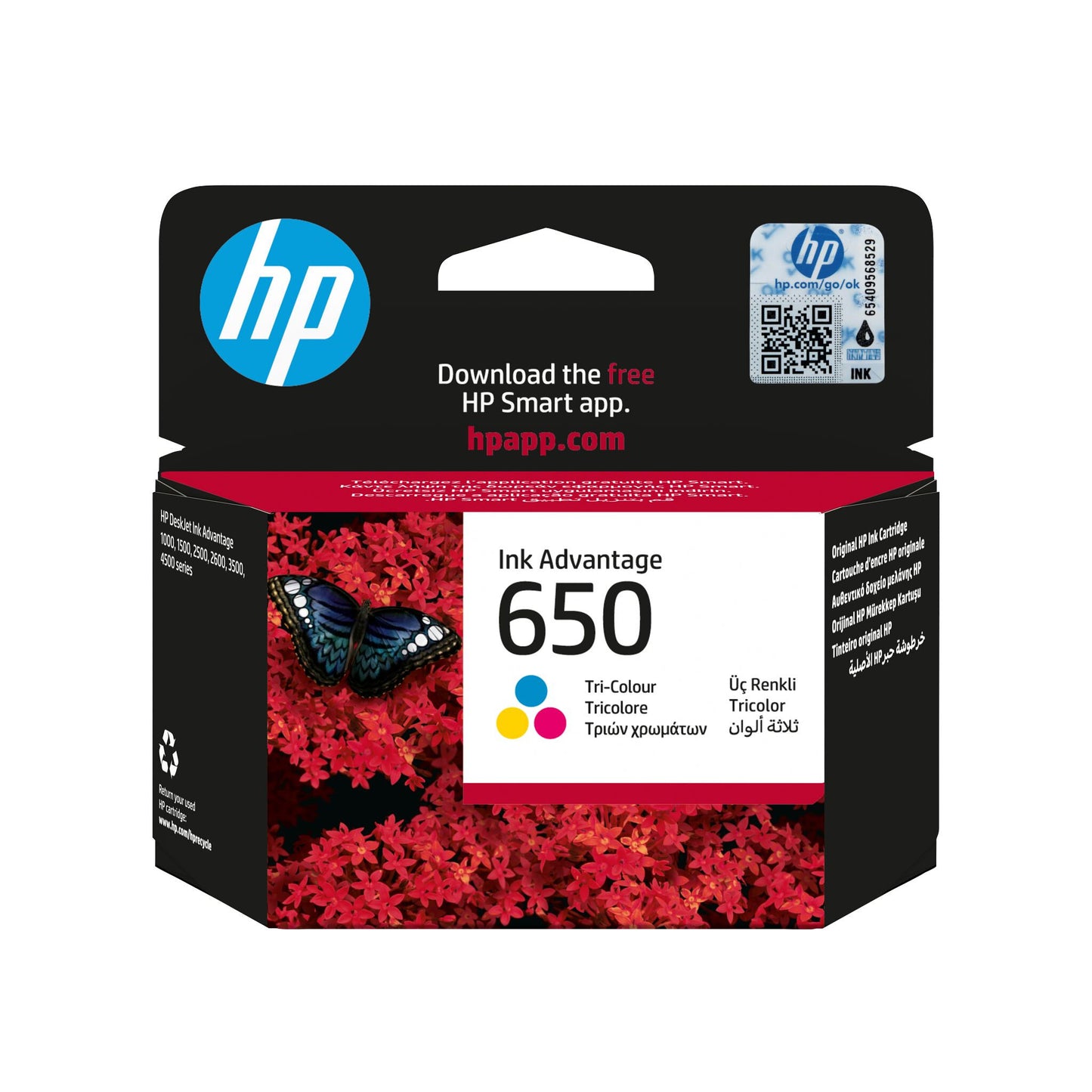 HP 650 Tri-color Original Ink Advantage Cartridge