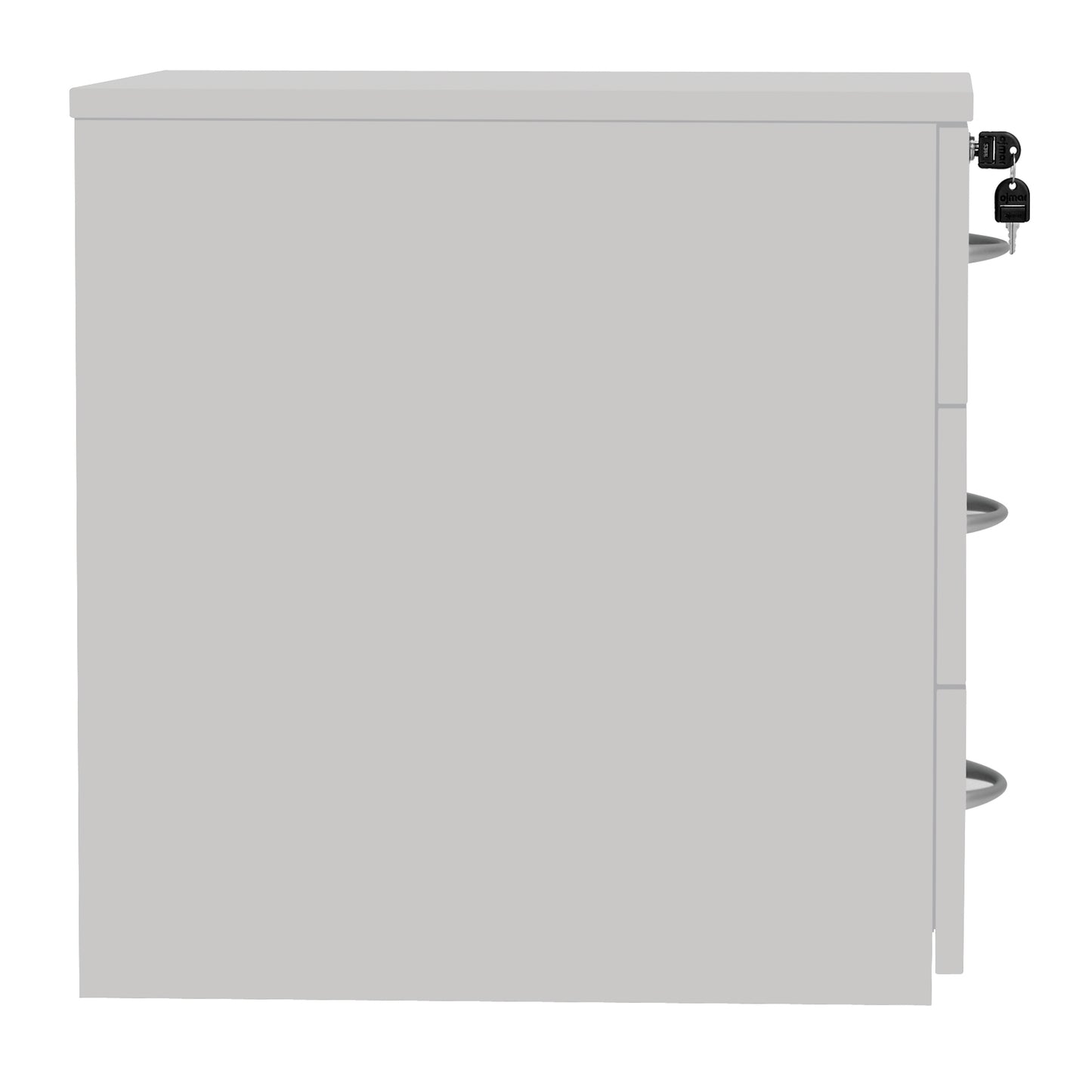 Serrion Eco 18 3 Drawer Mobile Pedestal 434x580x525mm White KF79826