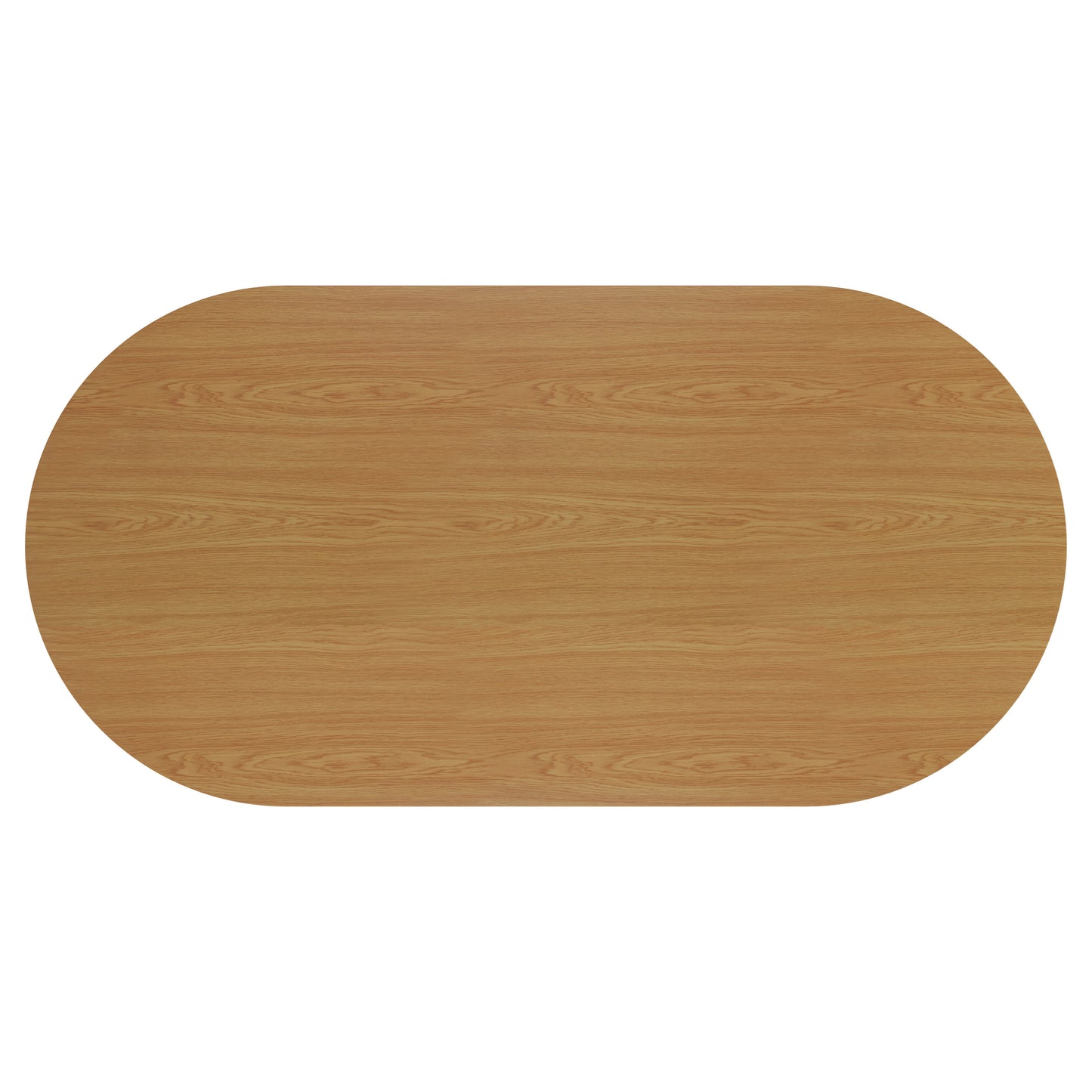 Jemini D-End Meeting Table 2400x1200x730mm Nova Oak KF816715