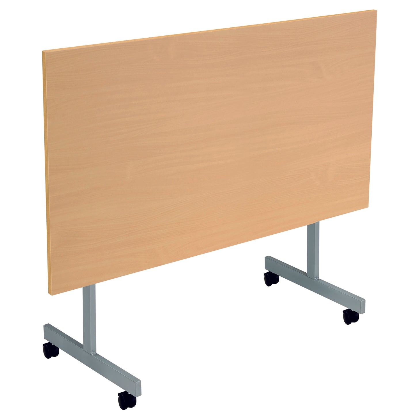 Jemini Rectangular Tilting Table 1600x800x720mm Nova Oak/Silver KF816906