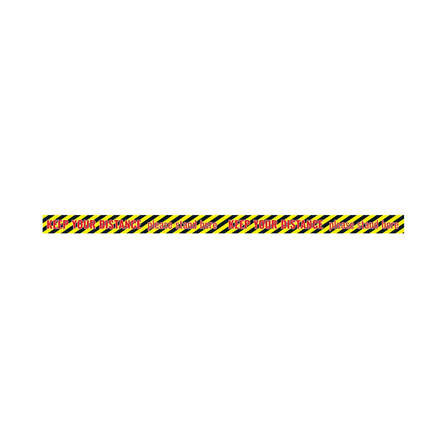 Social Distance Sticker 1300x60mm Tape (Pack of 5) Socialstick04