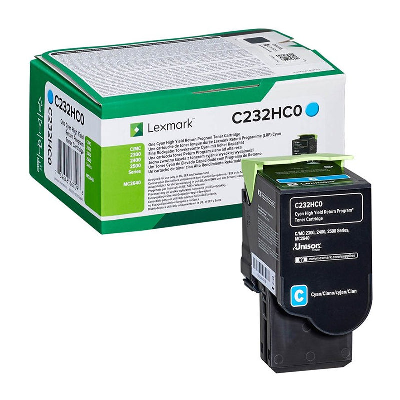Lexmark C232HC0 toner cartridge 1 pc(s) Original Cyan