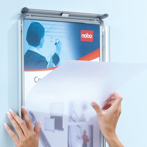 Nobo Premium Plus A4 Poster Frame Sign Holder with Snap Frame
