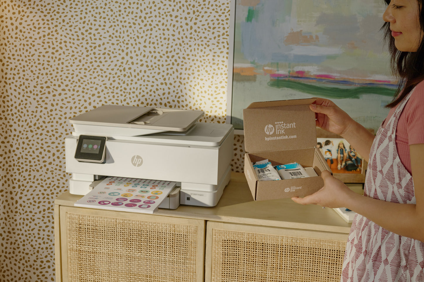 HP OfficeJet Pro 9010e Wireless All-in-One Color Printer, Instant Ink; Two-sided printing