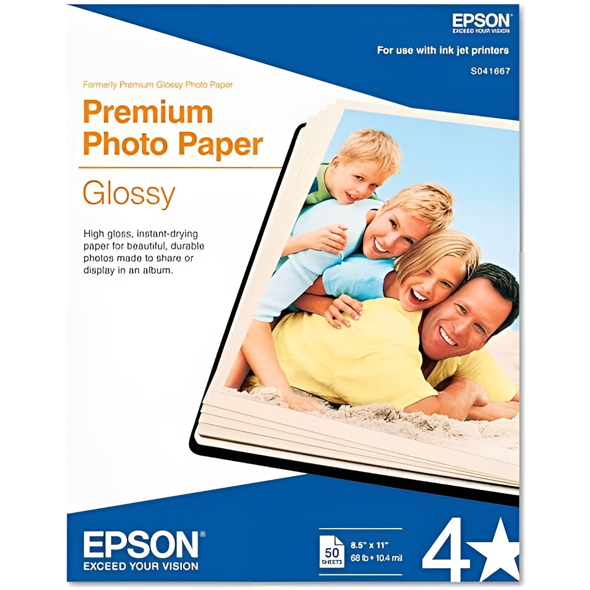 Epson 20 x 30cm 10ark photo paper White Gloss