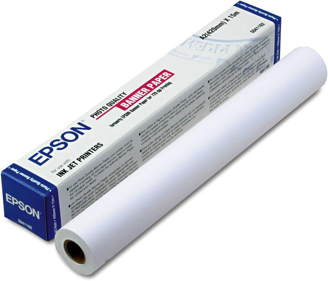 Epson Photo Quality Ink Jet Paper Banner, 41 cm x 15 m, 105g/m²