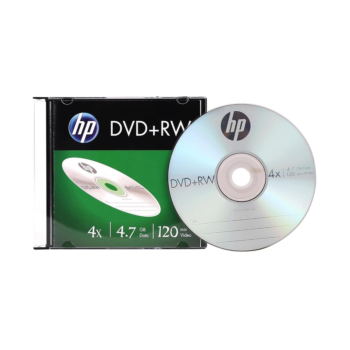 HP DVD+RW 4X 10Pk cake box 4.7GB DWE00015-3