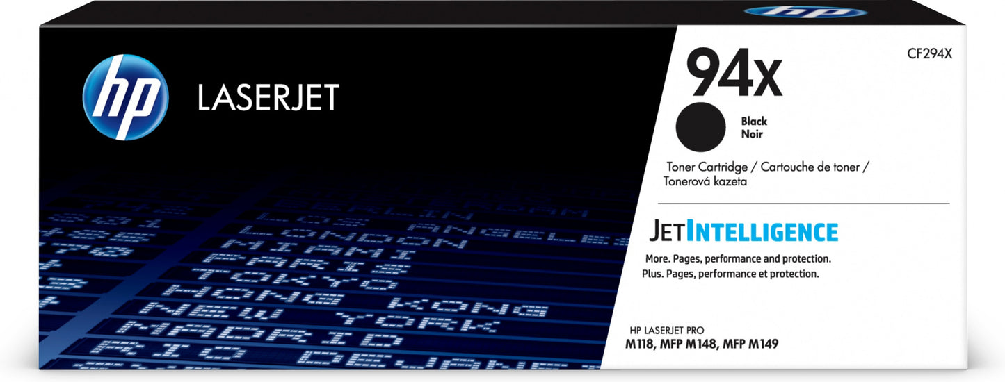 HP 94X High Yield Black Original LaserJet Toner Cartridge