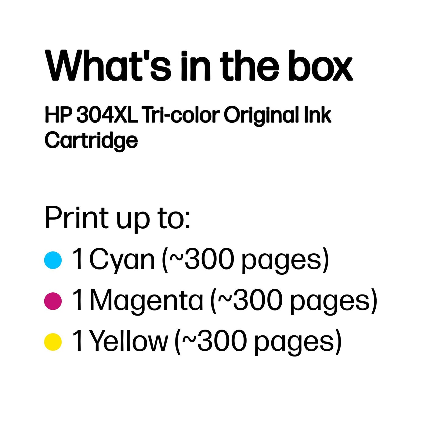 HP 304XL Tri-color Original Ink Cartridge