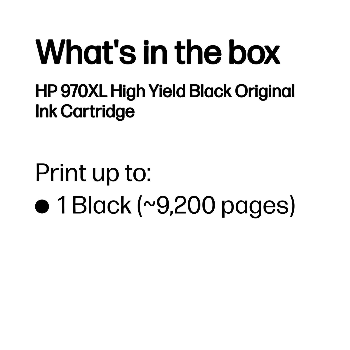 HP 970XL High Yield Black Original Ink Cartridge