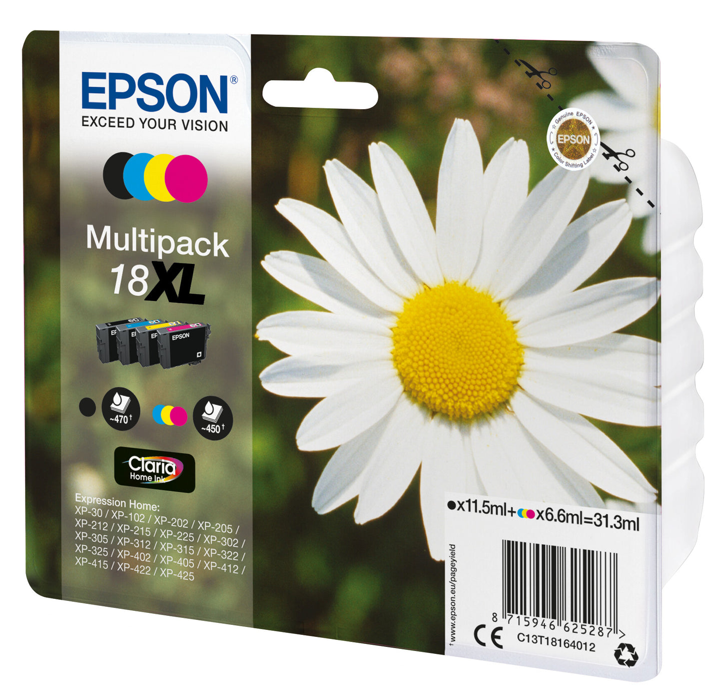 Epson Daisy Multipack 4-colours 18XL Claria Home Ink