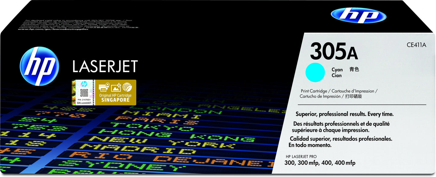 HP 305A Cyan Original LaserJet Toner Cartridge