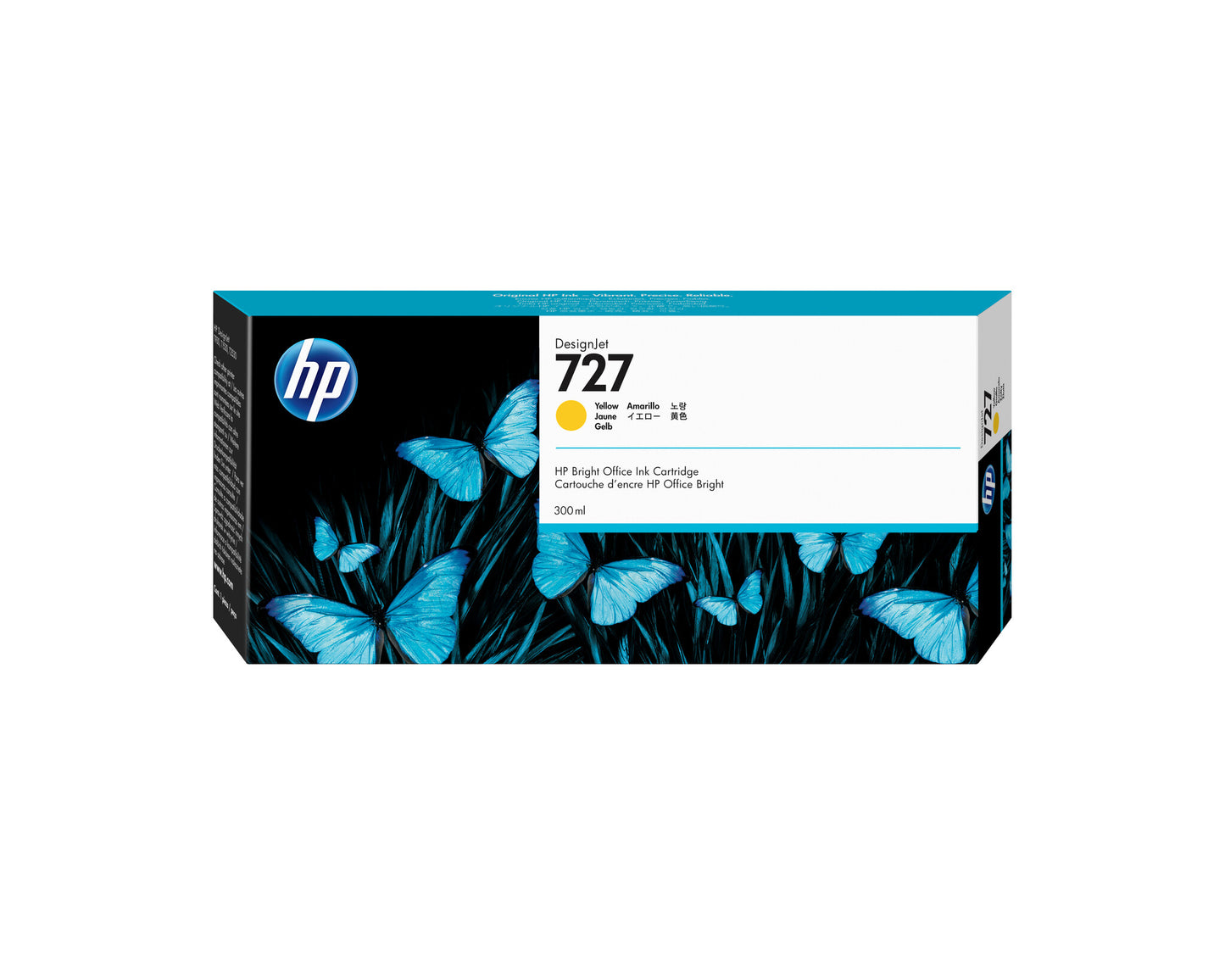 HP 727 300-ml Yellow DesignJet Ink Cartridge