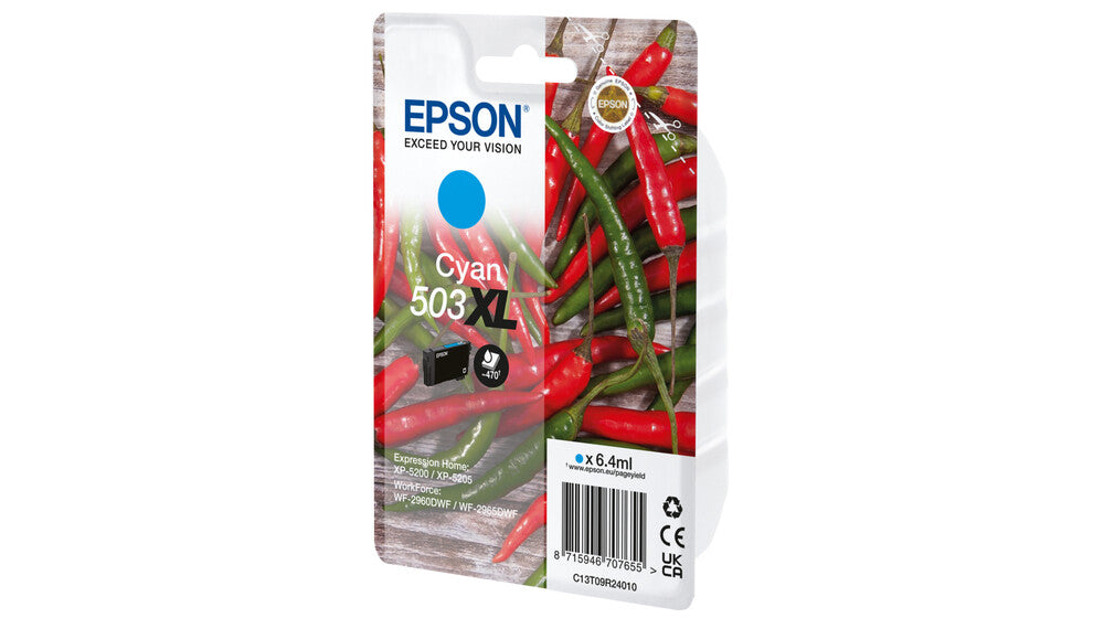 Epson 503XL ink cartridge 1 pc(s) Original High (XL) Yield Cyan