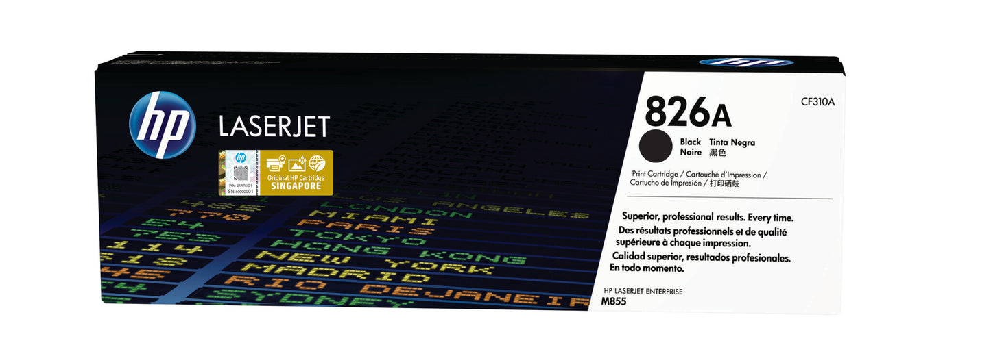 HP 826A Black Original LaserJet Toner Cartridge