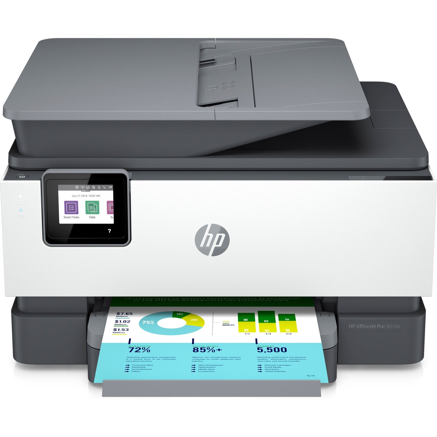 HP OfficeJet Pro 9010e Wireless All-in-One Color Printer, Instant Ink; Two-sided printing