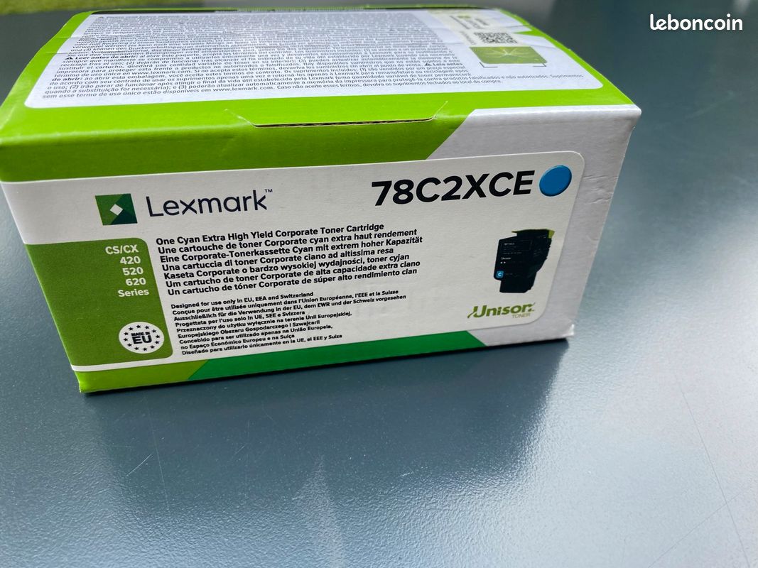 Lexmark 78C2XCE toner cartridge 1 pc(s) Original Cyan