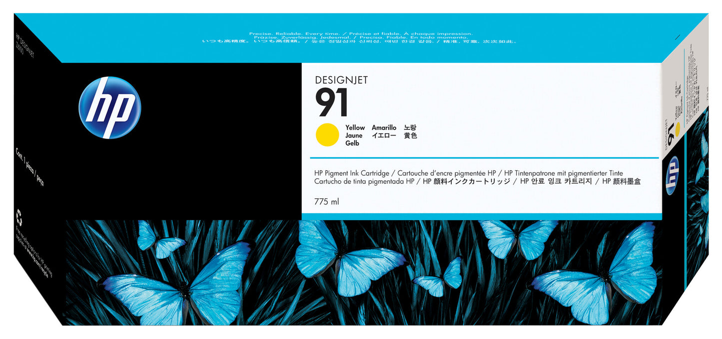 HP 91 775-ml Pigment Yellow Ink Cartridge