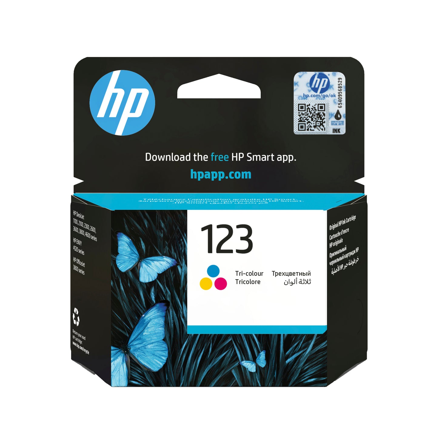 HP 123 Tri-color Original Ink Cartridge
