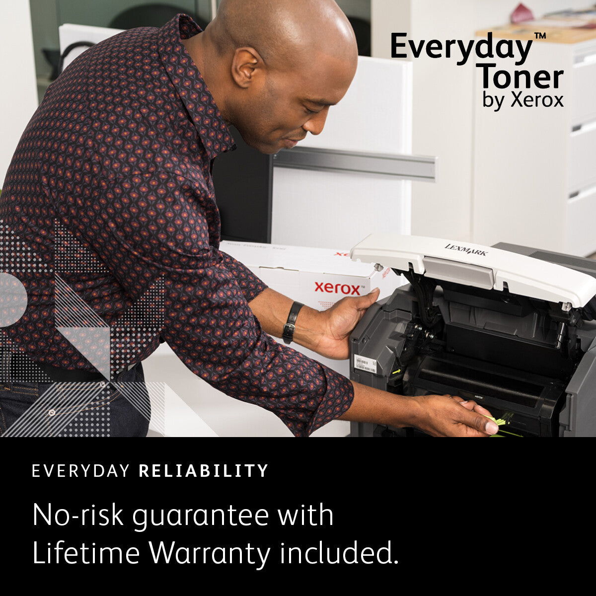 Everyday ™ Black Toner by Xerox compatible with HP 12A (Q2612A/ CRG-104/ FX-9/ CRG-103), Standard capacity