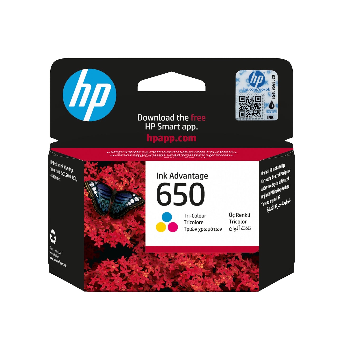 HP 650 Tri-color Original Ink Advantage Cartridge