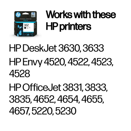 HP 302 Black Original Ink Cartridge