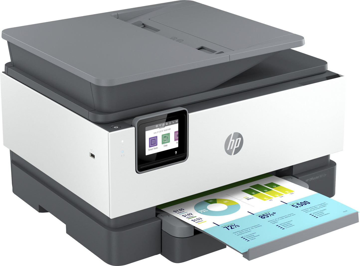 HP OfficeJet Pro 9012e Wireless All-in-One Color Printer, Instant Ink; Two-sided printing