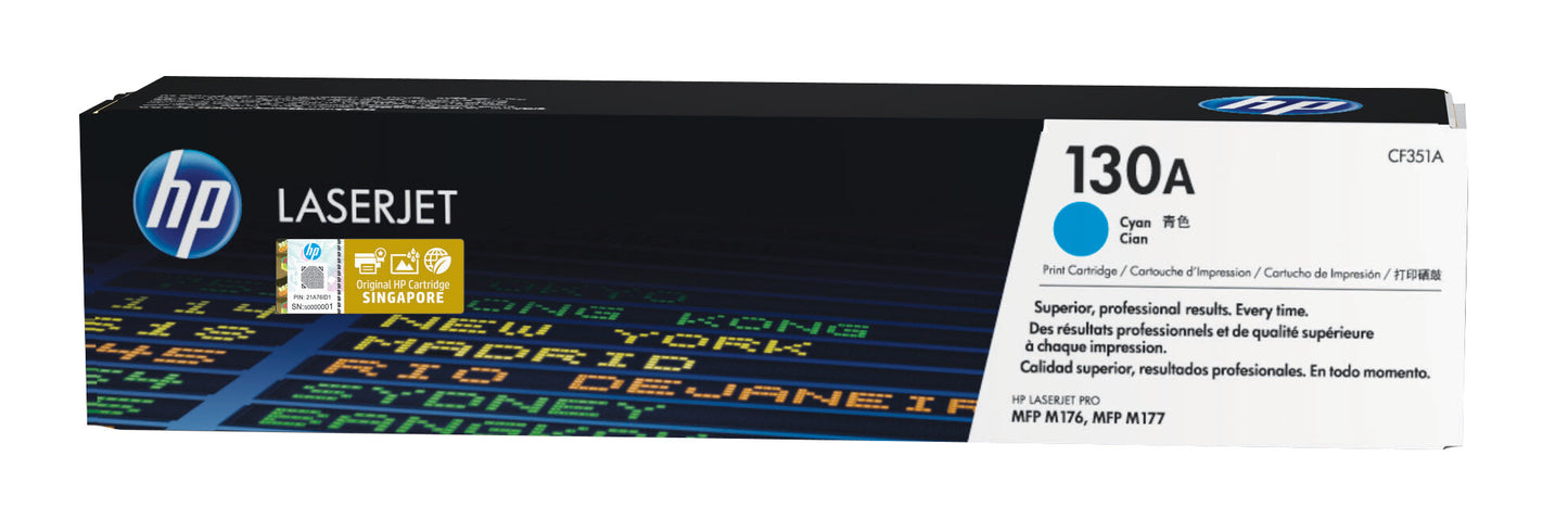 HP 130A Cyan Original LaserJet Toner Cartridge