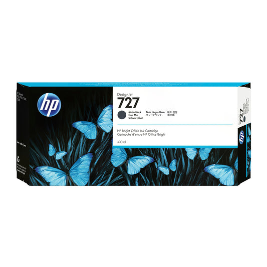 HP 727 300-ml Matte Black DesignJet Ink Cartridge