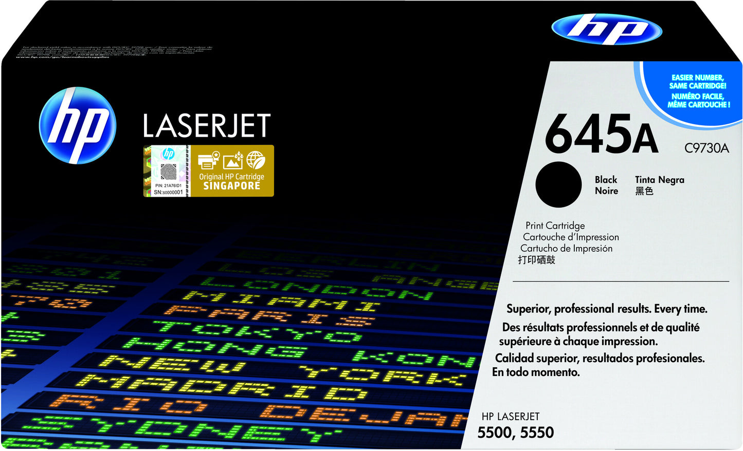 HP 645A Black Original LaserJet Toner Cartridge